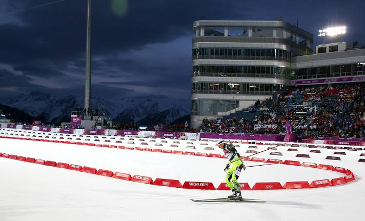 Biathlon penalty loop at the Sochi 2014 Winter Olympics
